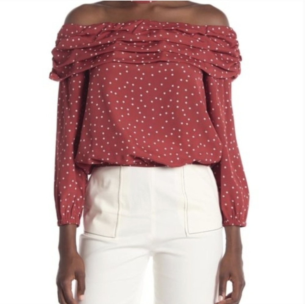 Lovers + Friends star print blouse